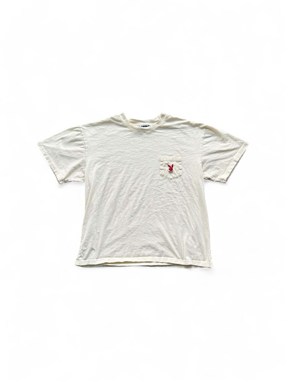Playboy Graphic Pocket T-Shirt Cream